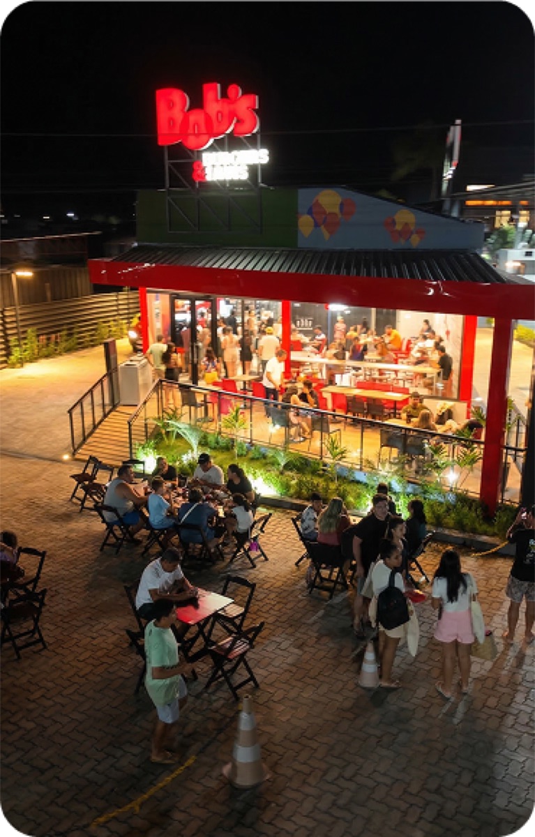 Fachada do Bob’s no Polo