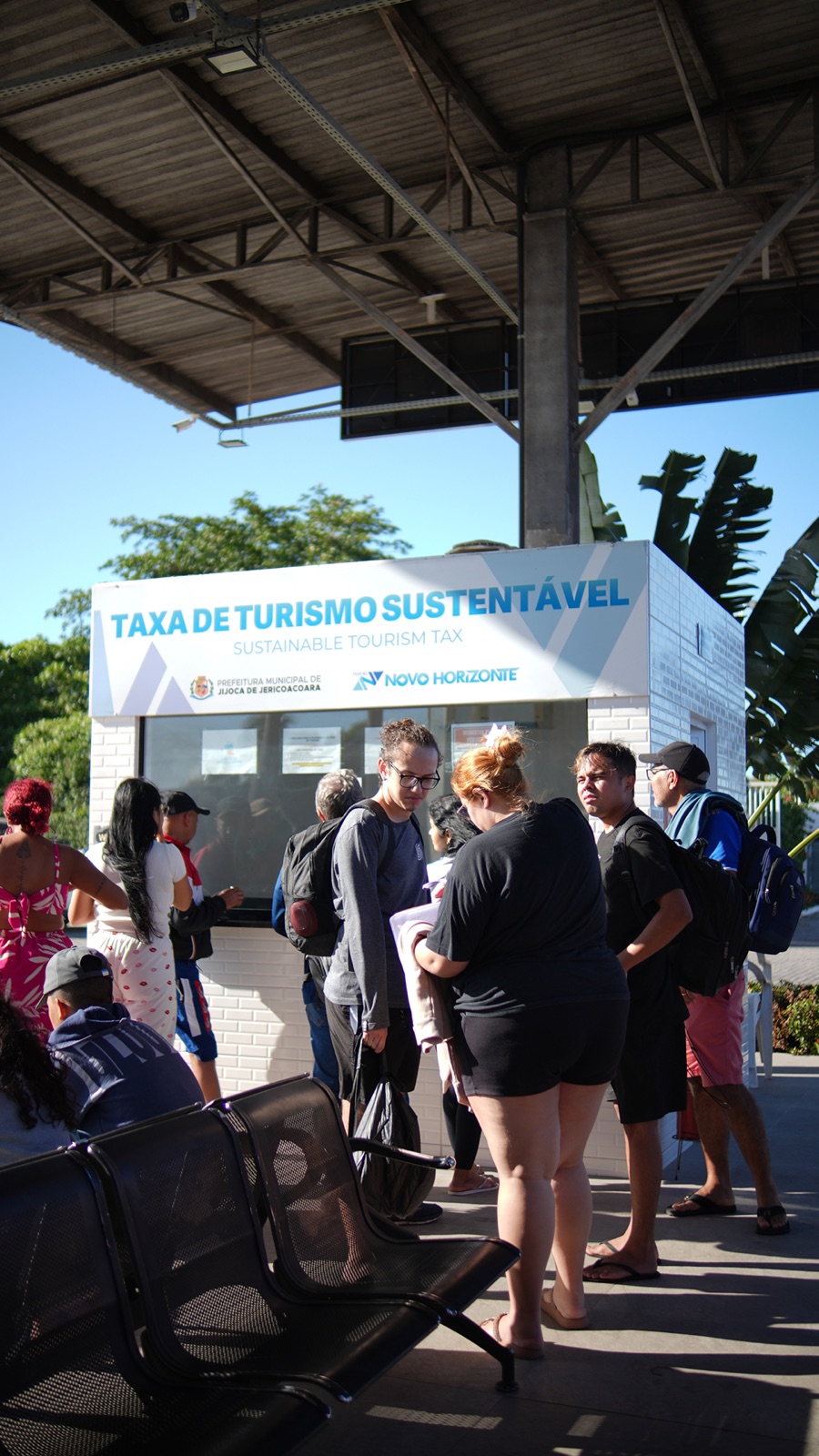 Atendimento para taxa de turismo no Polo